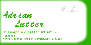 adrian lutter business card